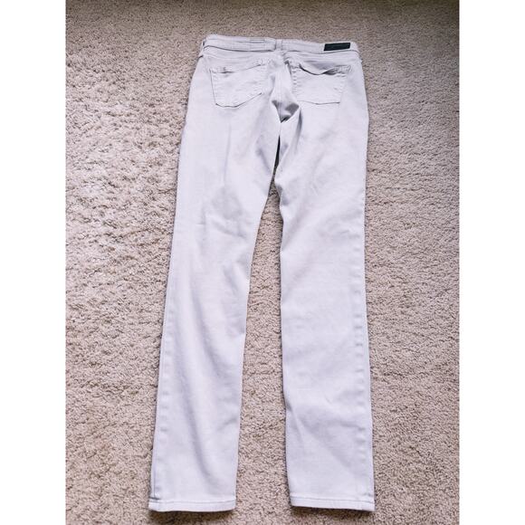 AG Adriano Goldschmied Ankle Skinny Jeans 25R Light Gray Clean Girl Minimalist - Picture 3 of 8